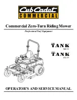 Cub Cadet THE TANK S6031 Operator'S And Service Manual preview