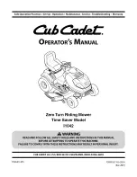 Preview for 57 page of Cub Cadet Time Saver i1042 Operator'S Manual