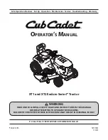 Предварительный просмотр 1 страницы Cub Cadet XT1 Enduro Operator'S Manual