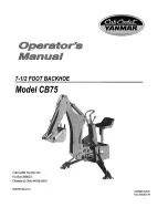 Предварительный просмотр 1 страницы Cub Cadet Yanmar CB75 Operator'S Manual