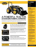 Cub Cadet YANMAR EX2900 Specifications preview