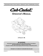 Cub Cadet Z-Force-S 48 Operator'S Manual preview