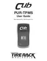 Cub PUR-TPMS User Manual preview