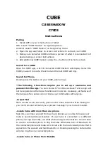 Cube CUBESHADOW C7003 Instructions Manual предпросмотр