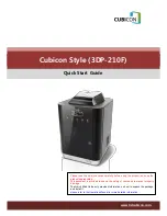 Предварительный просмотр 1 страницы Cubicon Style 3DP-210F Quick Start Manual