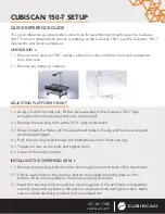 CubiScan 150-T Quick Reference Manual предпросмотр