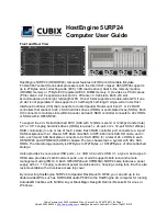 Cubix HostEngine 5URP24 User Manual preview