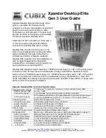 Cubix Xpander Desktop Elite User Manual preview