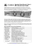 Cubix Xpander RackMount 2 User Manual preview