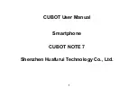 Preview for 1 page of Cubot NOTE 7 User Manual