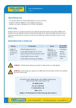 Preview for 6 page of Cubro DELUXE 1800 User Manual