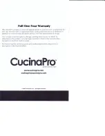 Preview for 8 page of Cucina Pro 1448 Manual