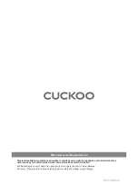 Preview for 16 page of Cuckoo CAC-G0910FW User Manual