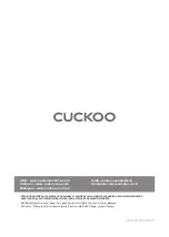 Preview for 20 page of Cuckoo CAC-J1510FW User Manual