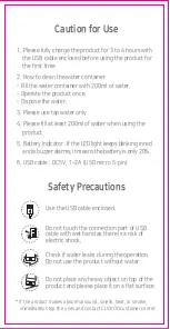 Preview for 3 page of Cuckoo CS-A0250AW User Manual