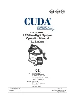 Cuda surgical ELITE 9000 Operation Manual предпросмотр