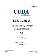 Cuda surgical LLS-3736-2 Operator'S Manual предпросмотр