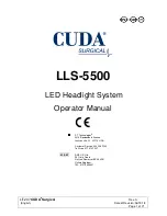 Cuda surgical LLS-5500 Operator'S Manual preview