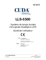 Предварительный просмотр 10 страницы Cuda surgical LLS-5500 Operator'S Manual