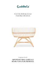 CuddleCo Aria Crib Assembly Instructions Manual preview