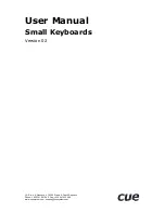 Предварительный просмотр 1 страницы CUE keyboardCUE-S User Manual