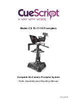 CueScript CS 15 Assembly And Mounting Manual предпросмотр