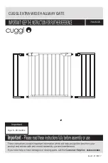 Предварительный просмотр 1 страницы CUGGL EXTRA WIDE HALLWAY GATE Manual