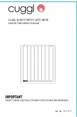 CUGGL SLIM FIT SAFETY GATE WHITE 9445611 Care & Instruction Manual предпросмотр