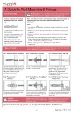 Предварительный просмотр 3 страницы CUGGL SLIM FIT SAFETY GATE WHITE 9445611 Care & Instruction Manual