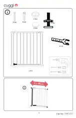 Предварительный просмотр 4 страницы CUGGL SLIM FIT SAFETY GATE WHITE 9445611 Care & Instruction Manual