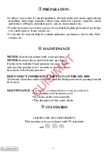 Preview for 11 page of CUISIMAT 551.091 User And Maintenance Manual