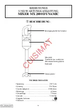 Preview for 16 page of CUISIMAT 551.091 User And Maintenance Manual