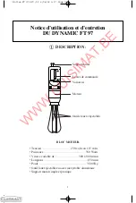 Preview for 2 page of CUISIMAT Dynamic FT 97 User And Maintenance Manual