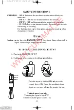 Preview for 11 page of CUISIMAT Dynamic FT 97 User And Maintenance Manual