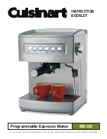 Preview for 1 page of Cuisinart ACUIEM200K1 - EM-200 Programmable Espresso Maker Instruction Booklet