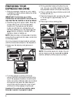 Preview for 6 page of Cuisinart ACUIEM200K1 - EM-200 Programmable Espresso Maker Instruction Booklet