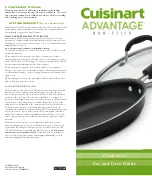 Cuisinart Advantage Non-Stick Cookware Use And Care Manual preview