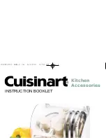 Preview for 1 page of Cuisinart BDH-2 Instruction Booklet