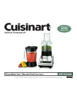 Предварительный просмотр 1 страницы Cuisinart BFP-10 Series Instruction Booklet