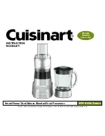 Cuisinart BFP-603A Series Instruction Booklet preview