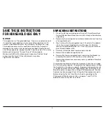 Preview for 3 page of Cuisinart BFP-603A Series Instruction Booklet