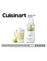 Cuisinart BFP-703 - SmartPower Duet Blender Instruction Booklet preview