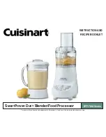 Cuisinart BFP-703A Series Instruction And Recipe Booklet предпросмотр