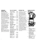 Preview for 3 page of Cuisinart BFP-703A Series Instruction And Recipe Booklet