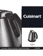 Cuisinart Bouilloire CJK17BCE Instructions Manual preview