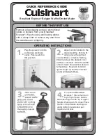 Предварительный просмотр 2 страницы Cuisinart Breakfast Express WAF-B50 Quick Reference Manual