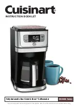 Предварительный просмотр 1 страницы Cuisinart Burr Grind & Brew DGB-800 Series Instruction Booklet