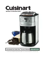 Предварительный просмотр 1 страницы Cuisinart Burr Grind & Brew DGB-900 Series Instruction Booklet