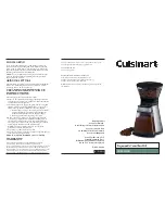 Cuisinart CBM-18HK Instruction Manual preview