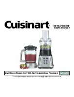Cuisinart CBT-500FP - SmartPower Premier Blender/ Food Processor Instruction And Recipe Booklet preview
